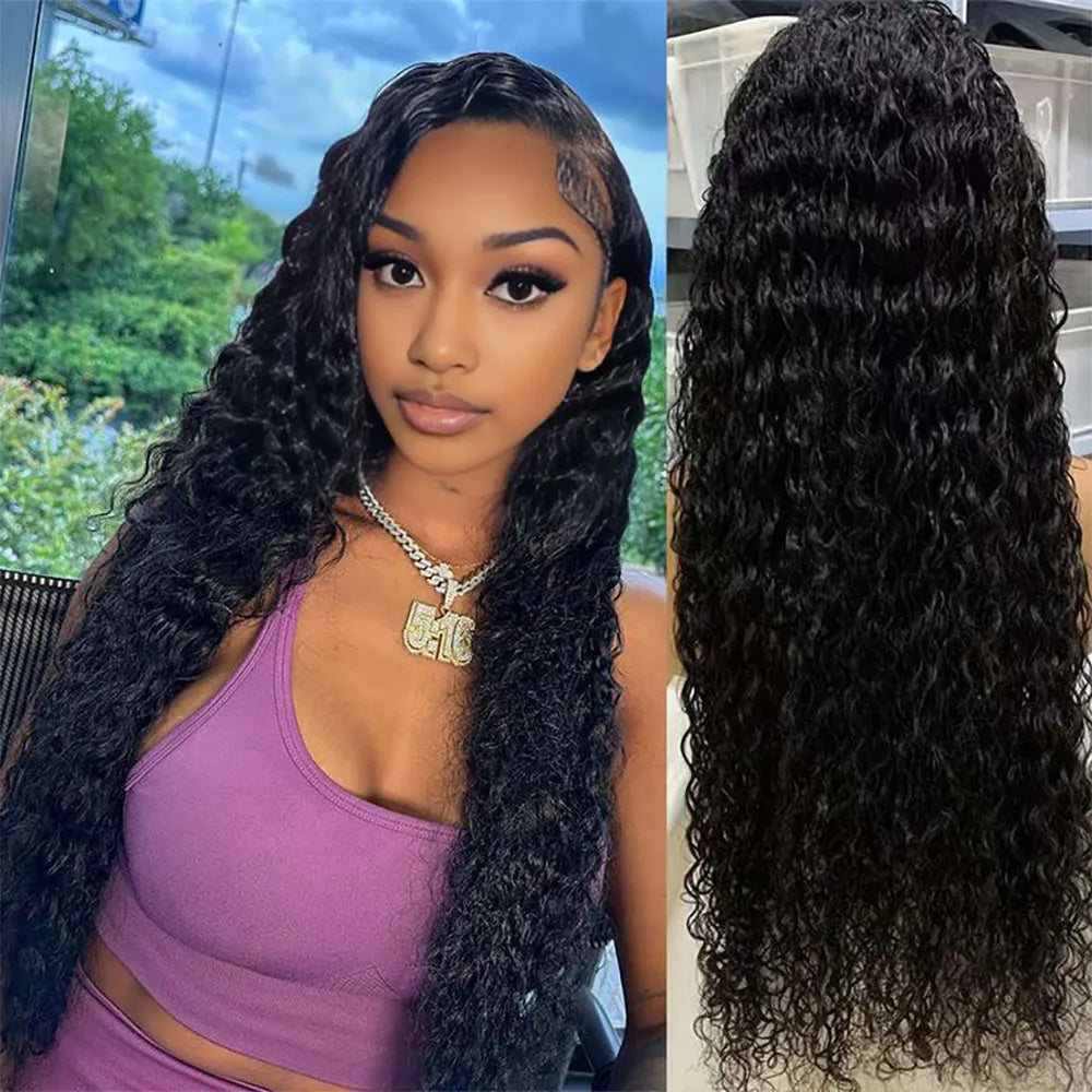 Curly Human Hair Wigs 13x6 HD Lace Front Wig Human Hair Brazilian Hair Transparent Lace Front Human Hair Wig For Women