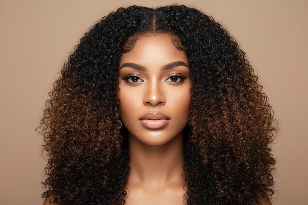 Rich Auntie Burmese Curly Hair, Double Drawn.