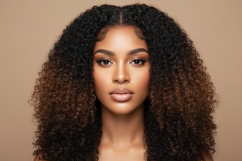 Rich Auntie Burmese Curly Hair, Double Drawn.