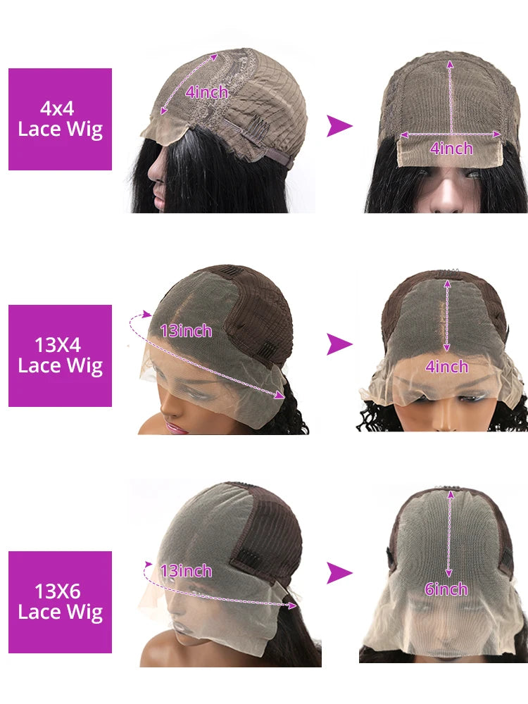 Loose Deep Wave 13x4 Lace Front Human Hair Wig Brazilian Nature Wave Frontal Wigs Human Hair 13x6 HD Lace Frontal Wig For Women