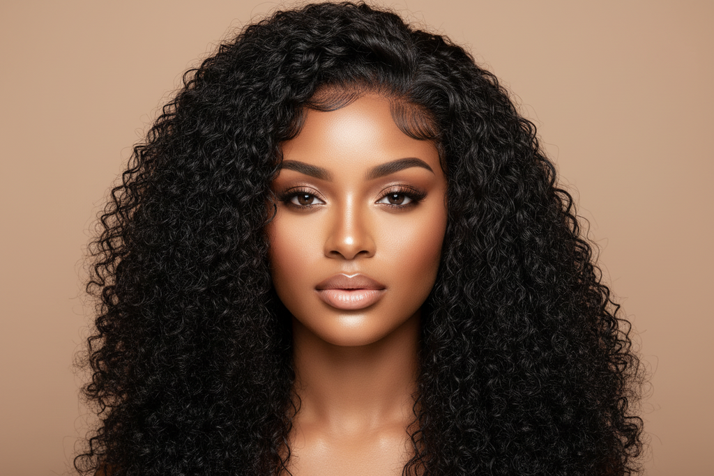 Rich Auntie Burmese Curly Hair, Double Drawn.