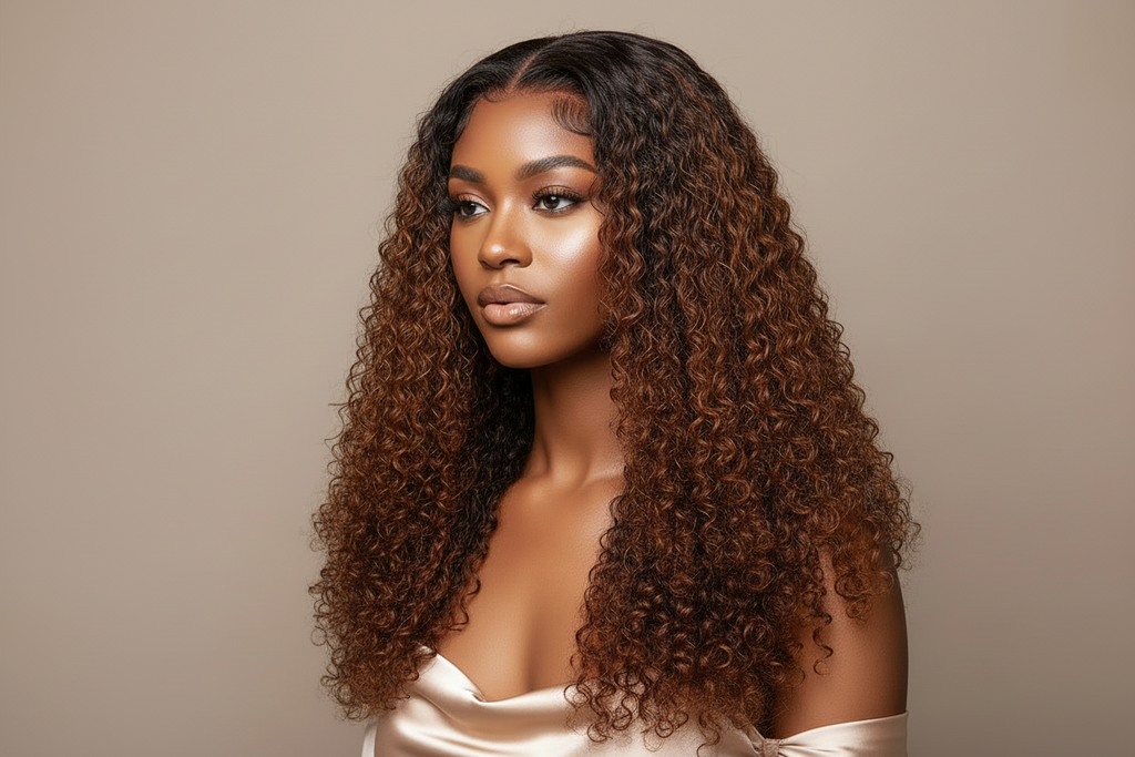 Rich Auntie Burmese Curly Hair, Double Drawn.