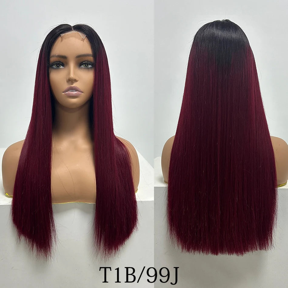 Super Double Drawn Vietnamese Hair Bone Straight Lace Closure Wigs 300% Density