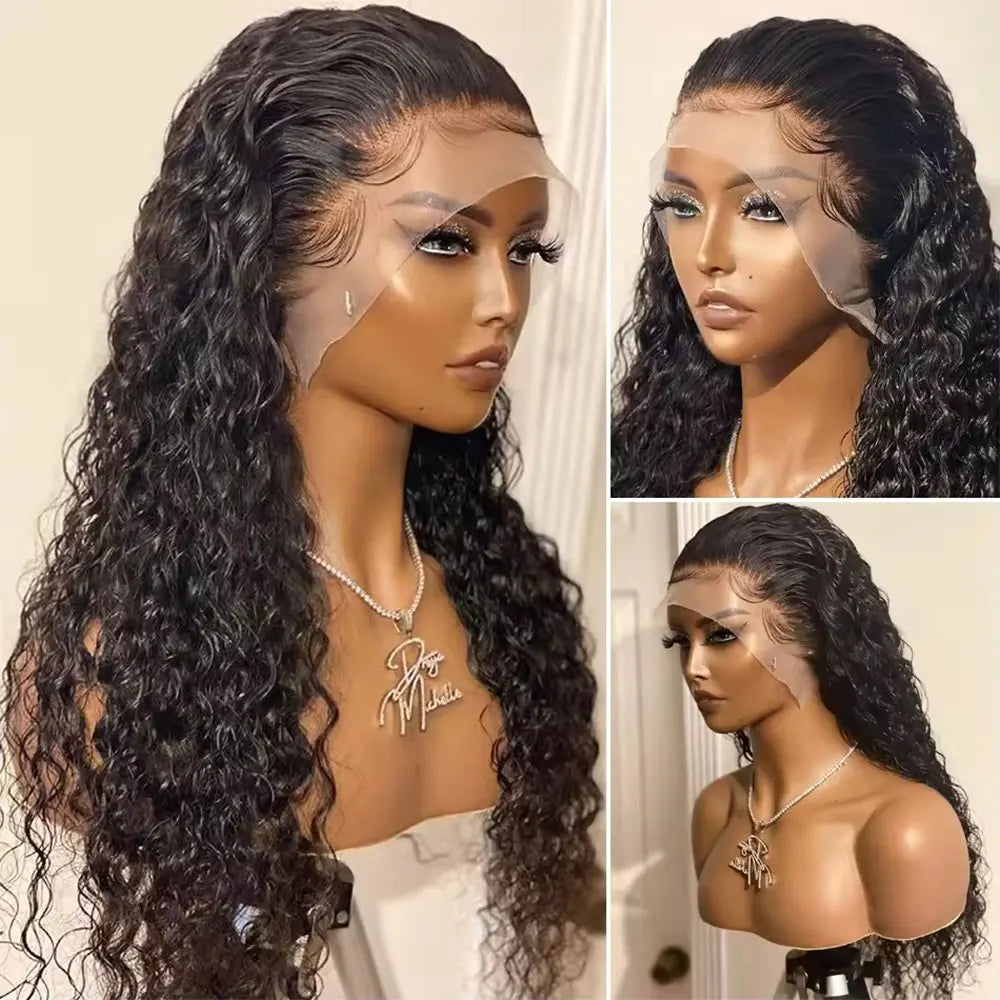 Curly Human Hair Wigs 13x6 HD Lace Front Wig Human Hair Brazilian Hair Transparent Lace Front Human Hair Wig For Women